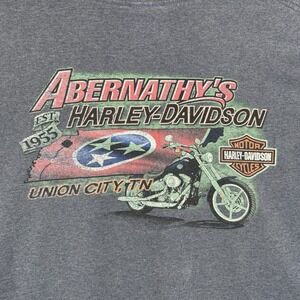 Harley Davidson Shirt Men's XL Motorcycles Gray Short Sleeve Union City TN